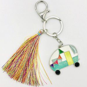 Colorful RV/Camper Key Chain with Tassel